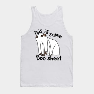 Halloween Capybara This is Some Boo Sheet Tank Top